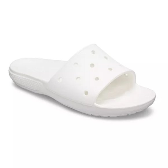 NWT Crocs Classic Slide White Summer Men\'s Sandals Size 6 main image 14